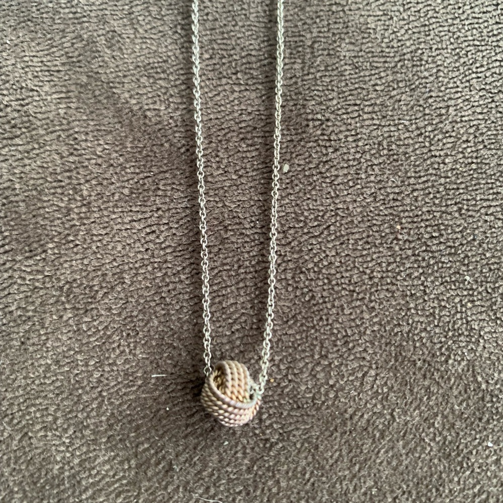 Tiffany Twist Knot Pendant Necklace